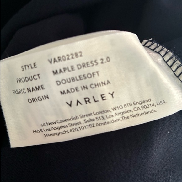 VARLEY MAPLE SHORT-SLEEVE MINI DRESS navy medium Large - Picture 15 of 16